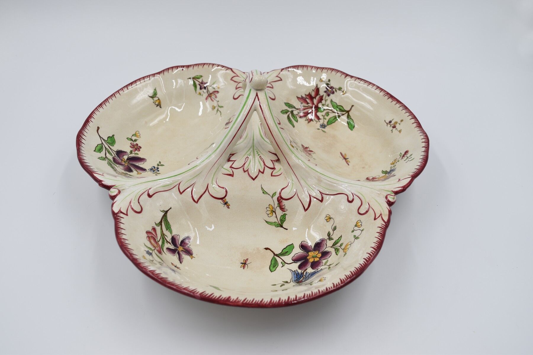 Beggar dish in earthenware from Sarreguemines U&C décor Strasbourg