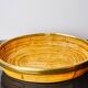 Rattan and brass tray, Italy, 1970