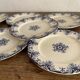 Flat ironstone plates "Rouen" Jules Vieillard Bordeaux