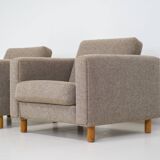 Rare pair of GE300 armchairs by Hans J. Wegner
