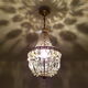 Lustre corbeille en cristal