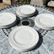 Lot de 6 assiettes  plates blanches Churchill England