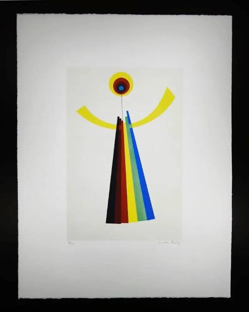 Lithographie en édition limitée de Man Ray des années 1970.