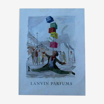 Publicité Lanvin parfums années 50