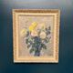 Original Swedish Oil on Panel – “Chrysanthemums” by Max Hellberg – Signed – Vintage & Framed – 68 × 58 cm (26.8" × 22.8")