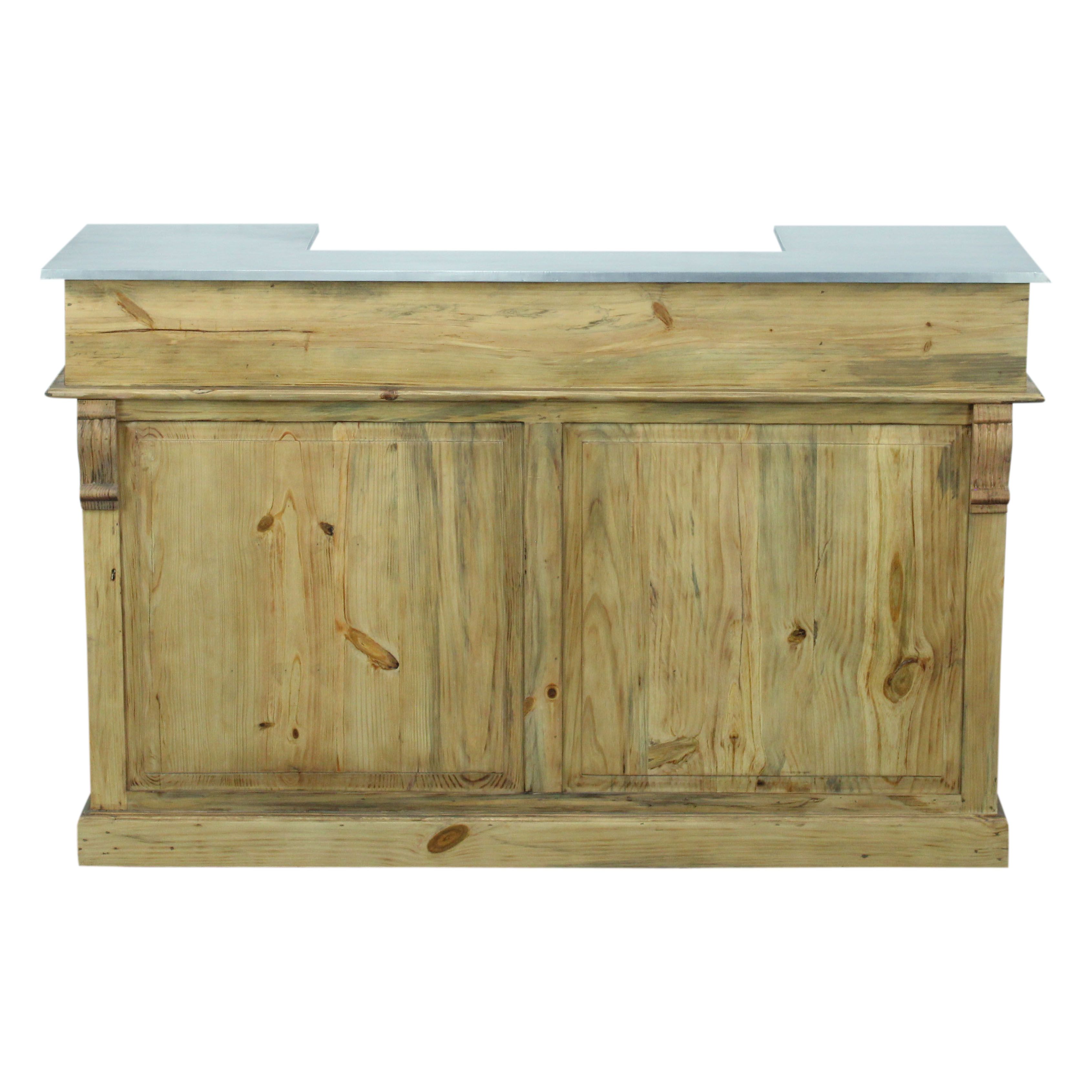 Industrial bar in solid wood