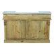 Industrial bar in solid wood