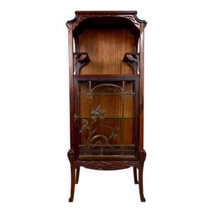 vitrine Art Nouveau, - bois