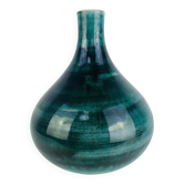 Green/blue ceramic vase, vintage