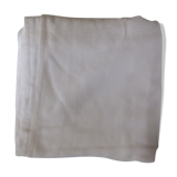 White damask tablecloth with sets of days scales