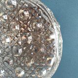 Round ceiling light in molded glass