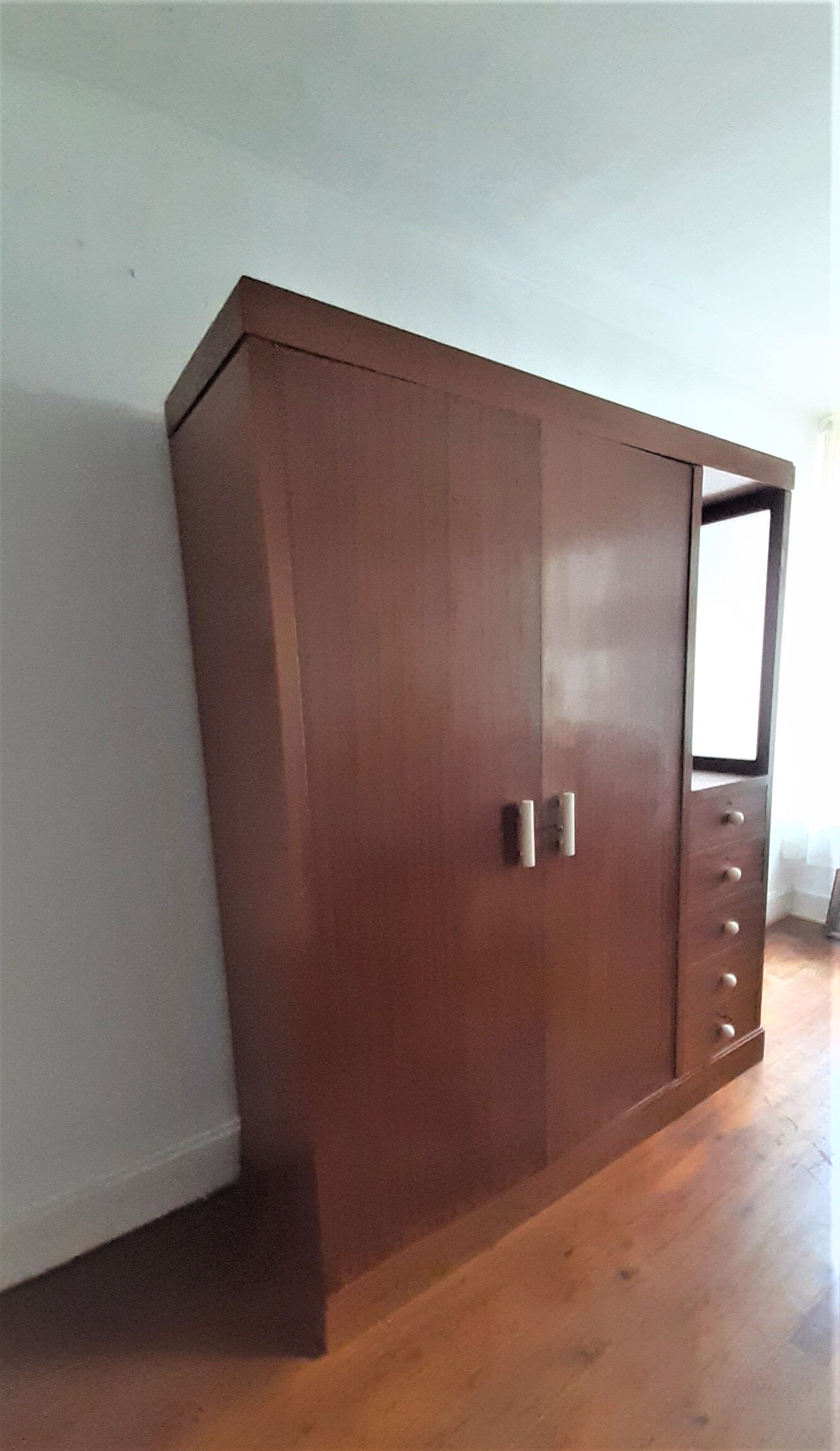 Armoire art déco acajou