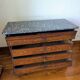 Commode bureau d'époque – Début XXᵉ siècle avec plateau en marbre