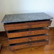 Commode bureau d'époque – Début XXᵉ siècle avec plateau en marbre