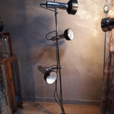Floor lamp black and chrome 1970