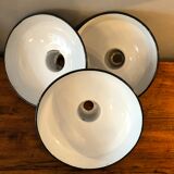 Set of 3 enamelled tin blinds