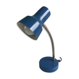Blue industrial table lamp