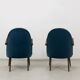 Pair of mid-century cocktail chairs, Poland, 1950s