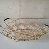 Golden metal basket