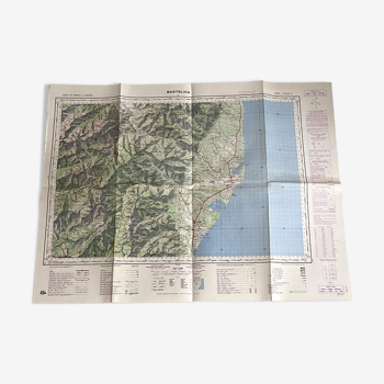 Map Bastellica Corsica 1968