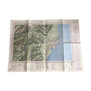 Carte Bastellica Corse 1968