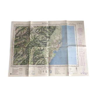 Map Bastellica Corsica 1968