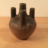 Vase with 5 ceramic necks 50s blue