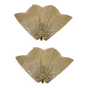 Appliques en verre de - lot