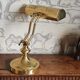 Notary or banker's lamp in brass