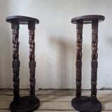 Pair of African stools
