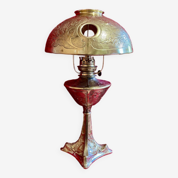 Lampe à huile Art Déco 19 ème siècle
