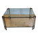 Table basse en verre et laiton par Peter Ghyczy, Pays-bas 1970