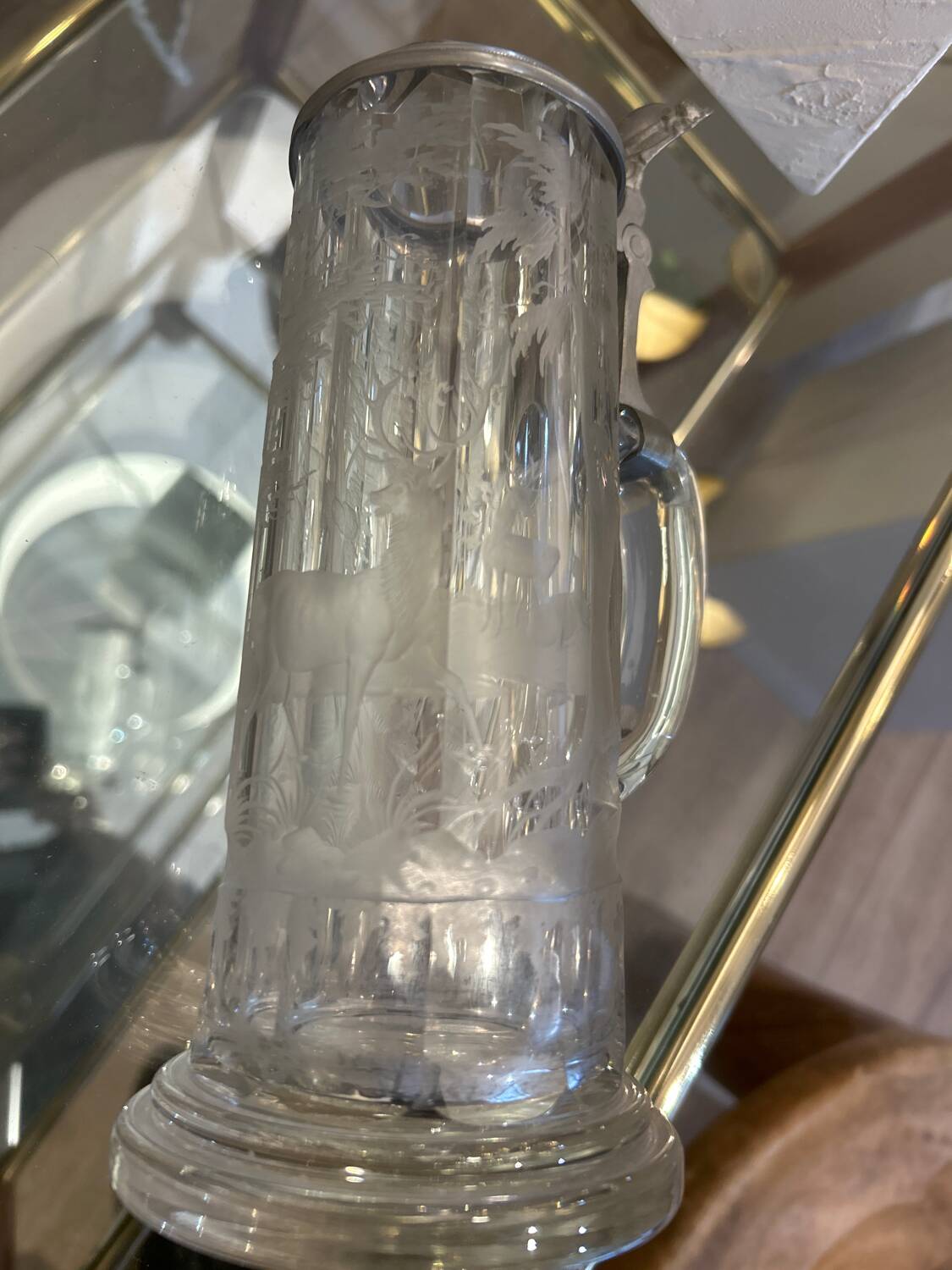 Set of beer pitchers, 19th century