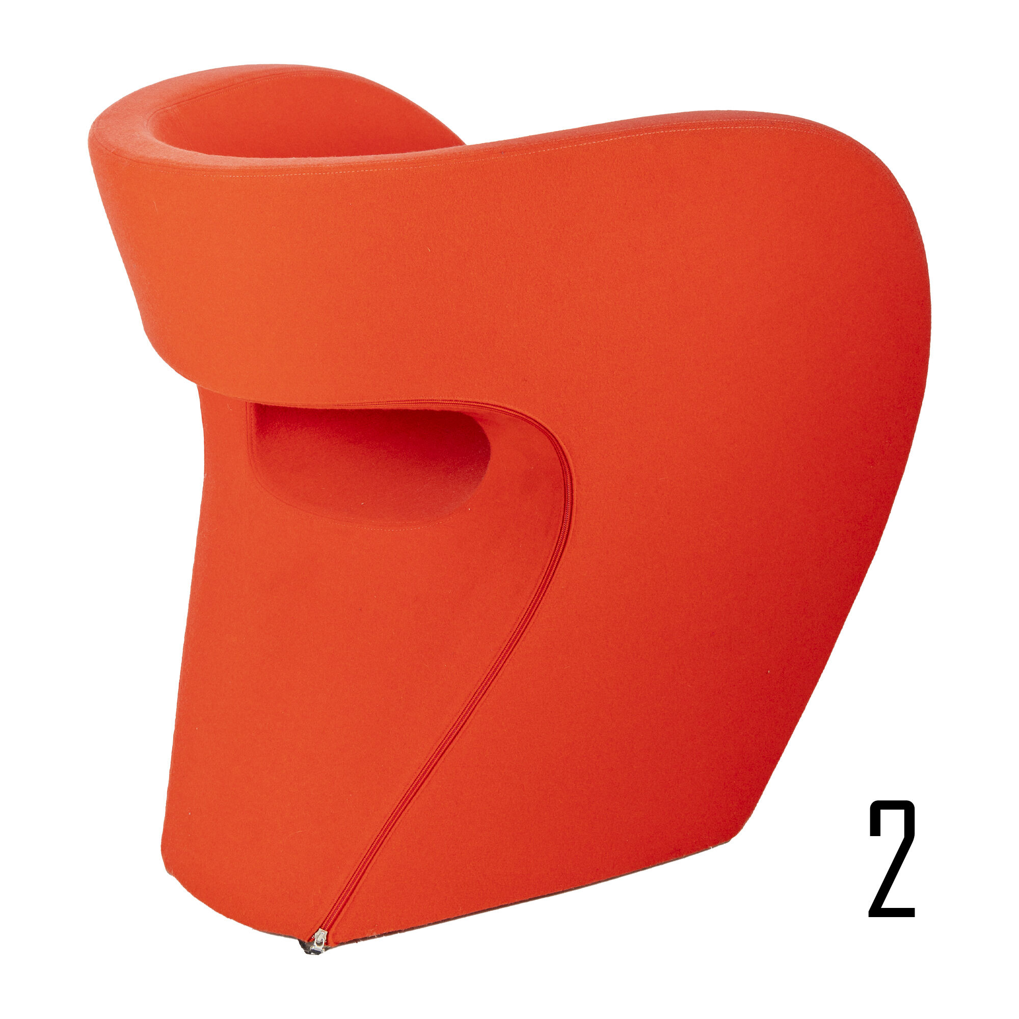Red Little Albert Armchair by Ron Arad for Moroso