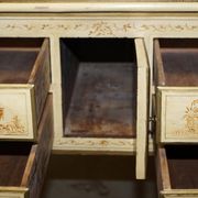 Chinoiserie Buffet with Marble Top in Chippendale Style