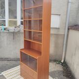 Bibliothèque meuble de rangement vitrée
