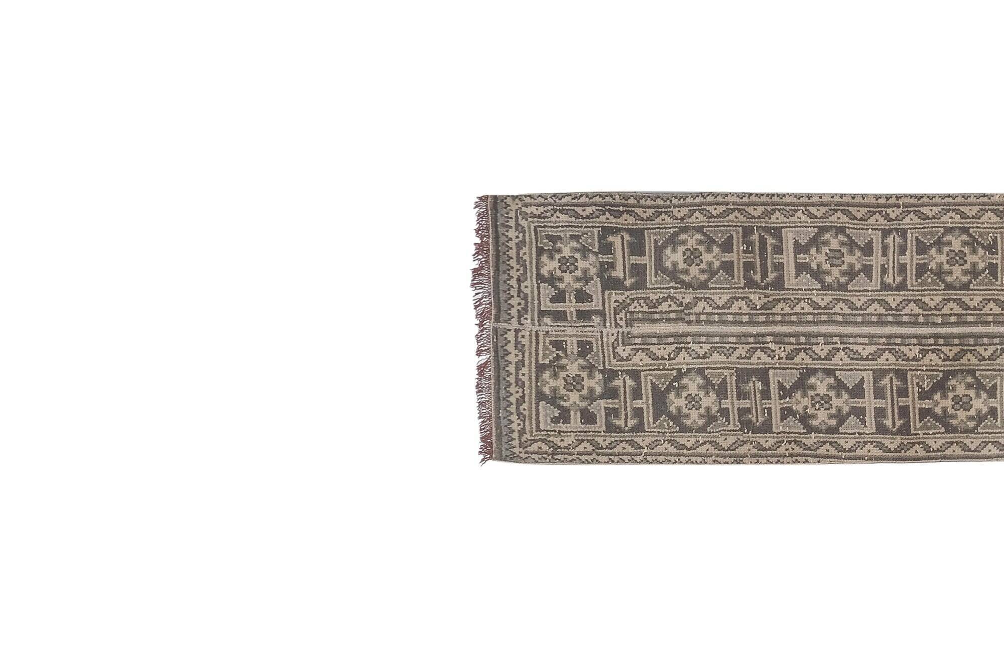 Vintage Turkish hallway rug 55x367 cm