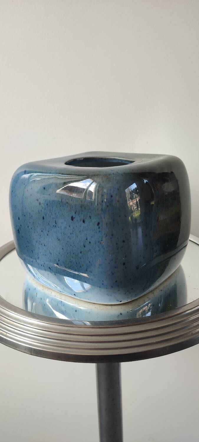 Virebent Vintage 60-70s porcelain cube candlestick