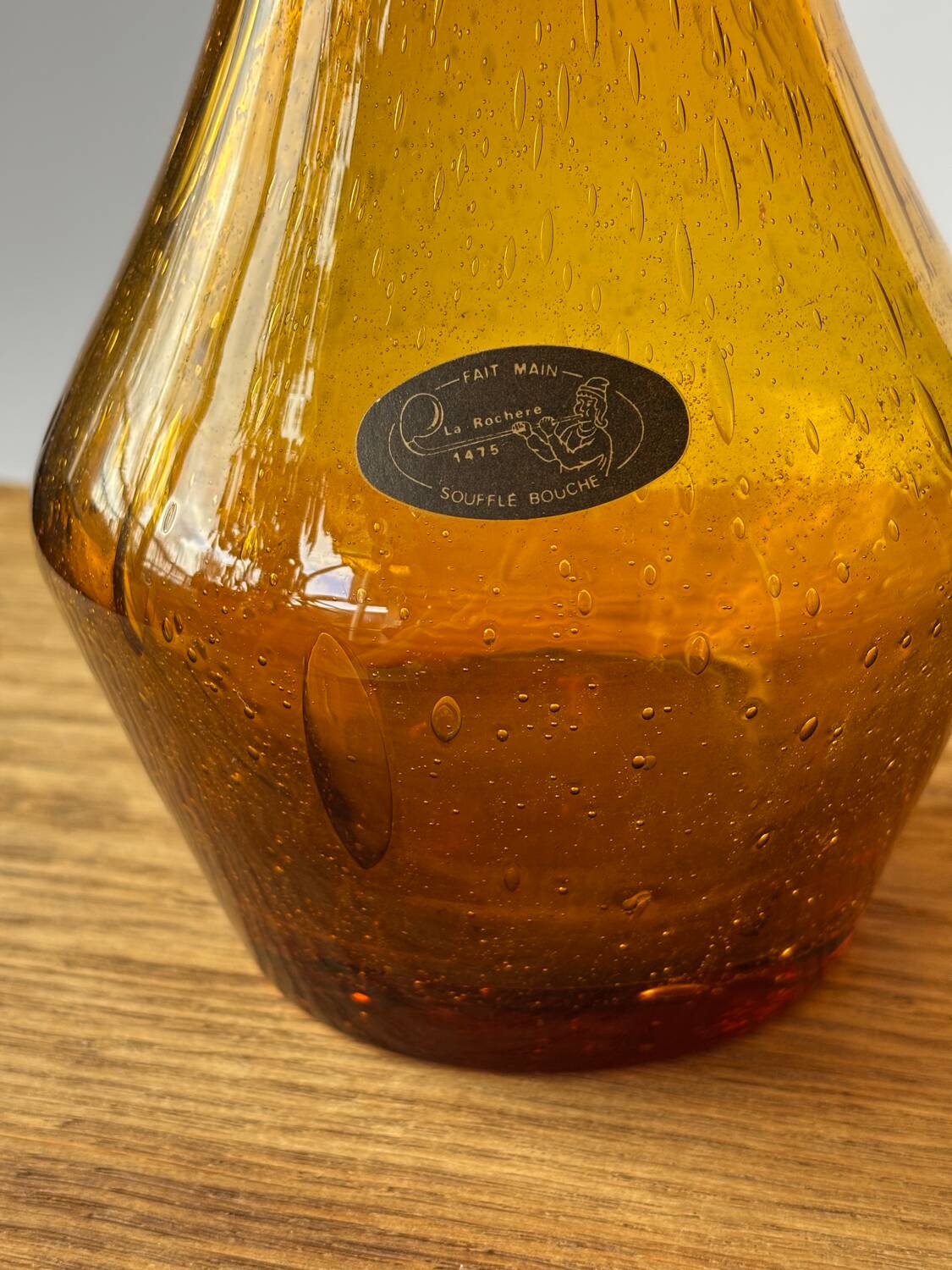 La Rochere bubble blown glass vase