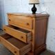 1980s wooden chest of drawers with three drawers