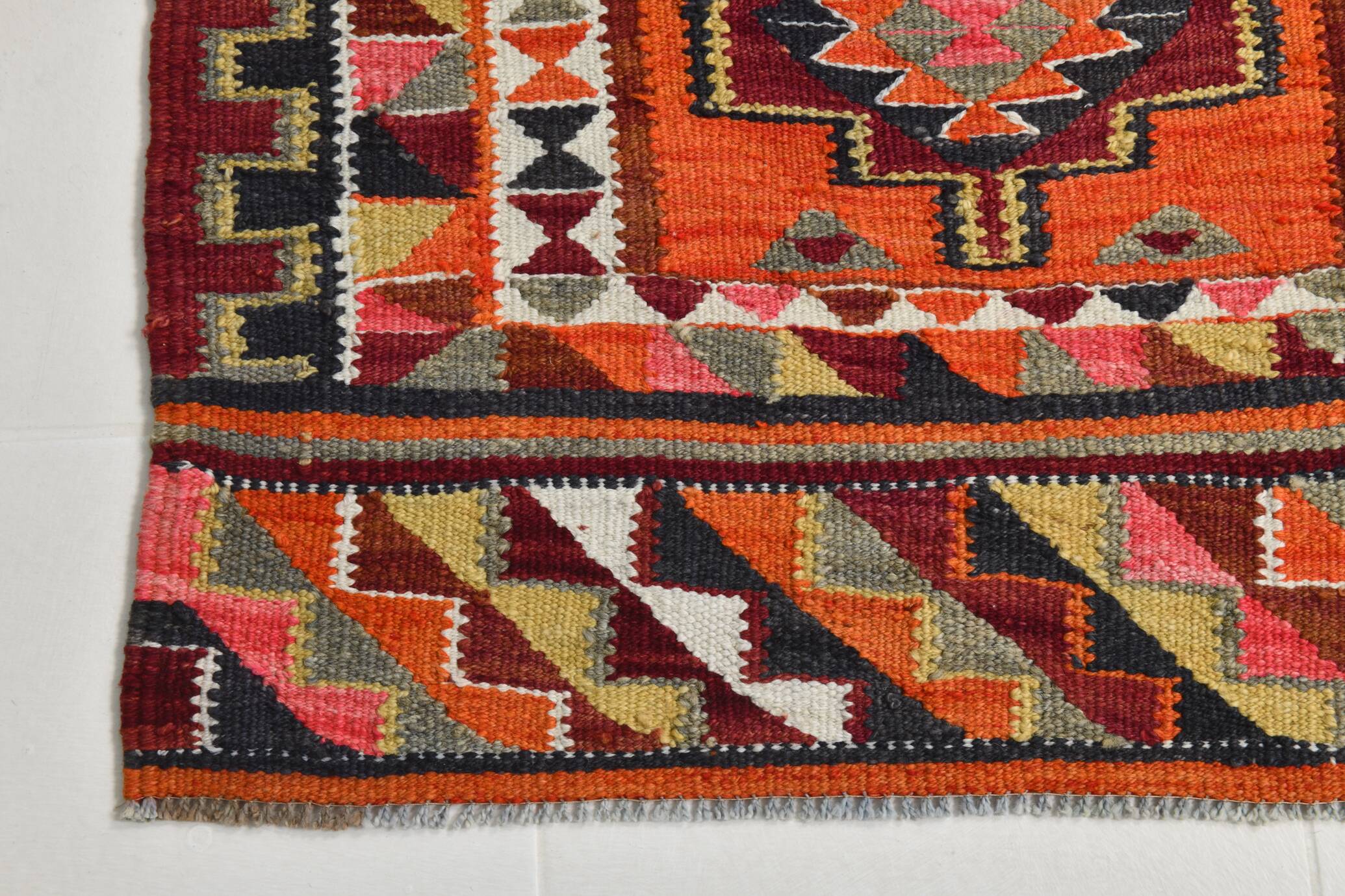 3x10 Vintage Kilim Runner Rug, 94x304Cm