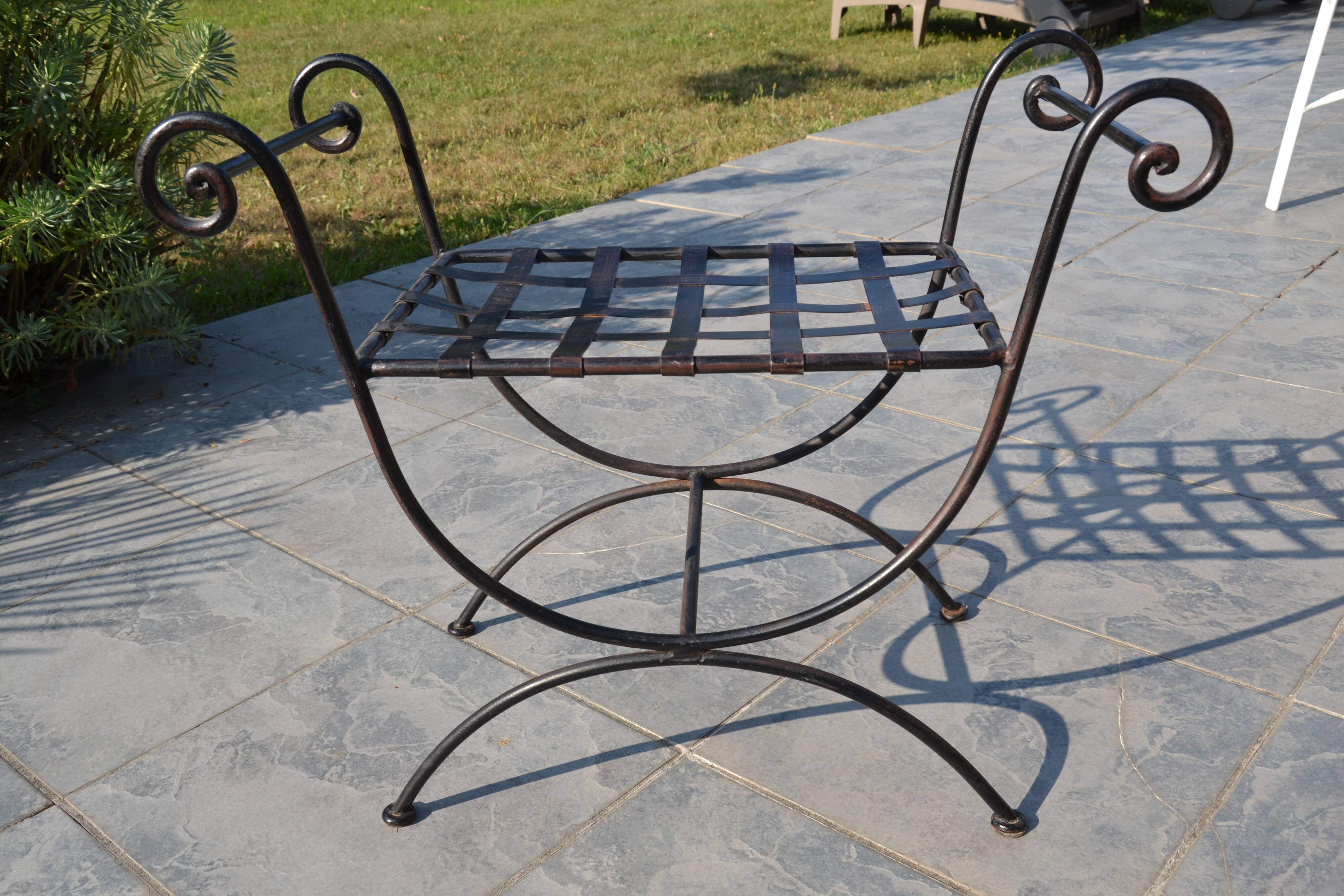 Stool/Seat "Curule" Neo-Classical Empire style
