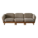 Danish Three Seater Sofa in Pine and Lambswool, Scandinavian Modern Sofa, 1