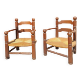 Fauteuils brutalistes