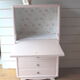 Secrétaire années 60 rose poudré