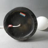 Black cobra and white opaline lamp