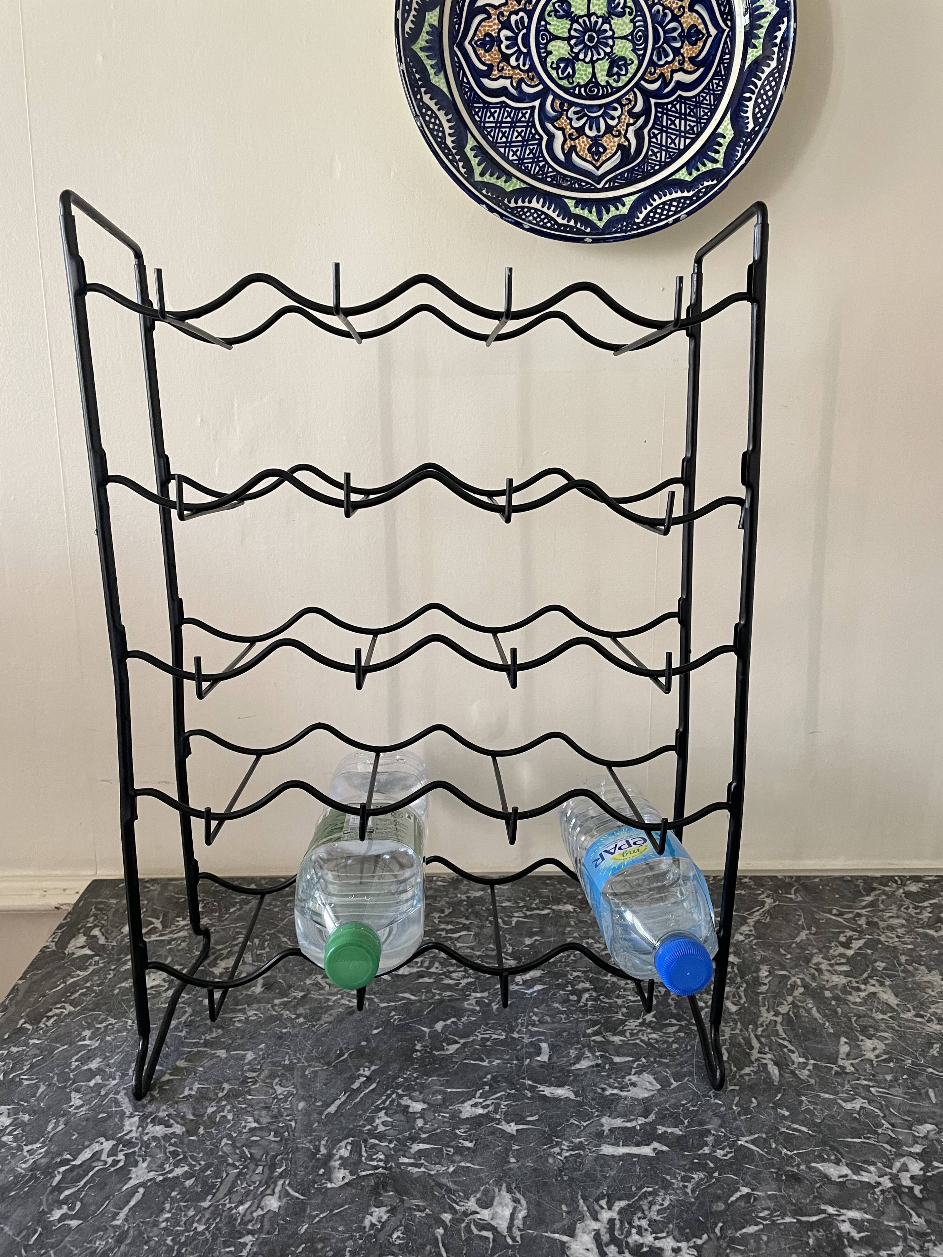 Vintage black bottle holder