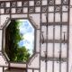 Colonial-inspired Art Nouveau wardrobe – Bevelled mirror 1939