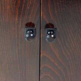 Enfilade des années 1950 avec plateau coulissant en contreplaqué courbé, Tchécoslovaquie