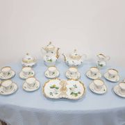 Service à café, porcelaine blanche avec dorure, KPM, Allemagne, 19e siècle